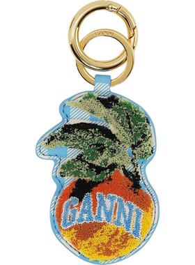 【甄选折扣】GANNI女士 苹果图案创意钥匙扣百搭挂件挂饰A6781693