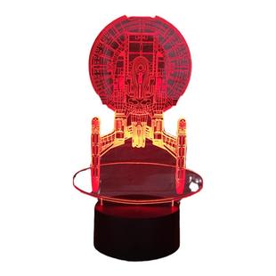 星际迷航 联邦企业号星舰 周边书房装饰摆件模型生日礼物3D小夜灯