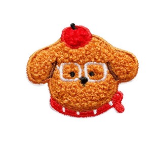 毛绒卡通衣服补丁贴自粘免缝可爱儿童裤裙包羽绒服图案贴刺绣布贴