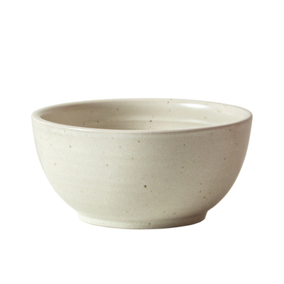 日式厚壁螺纹芝麻釉碗