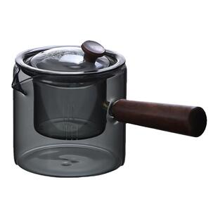 侧把玻璃茶壶泡茶单壶煮茶器电陶炉加厚耐高温可加热功夫茶具套装