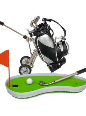 多功能时尚风高尔夫带笔筒小摆件