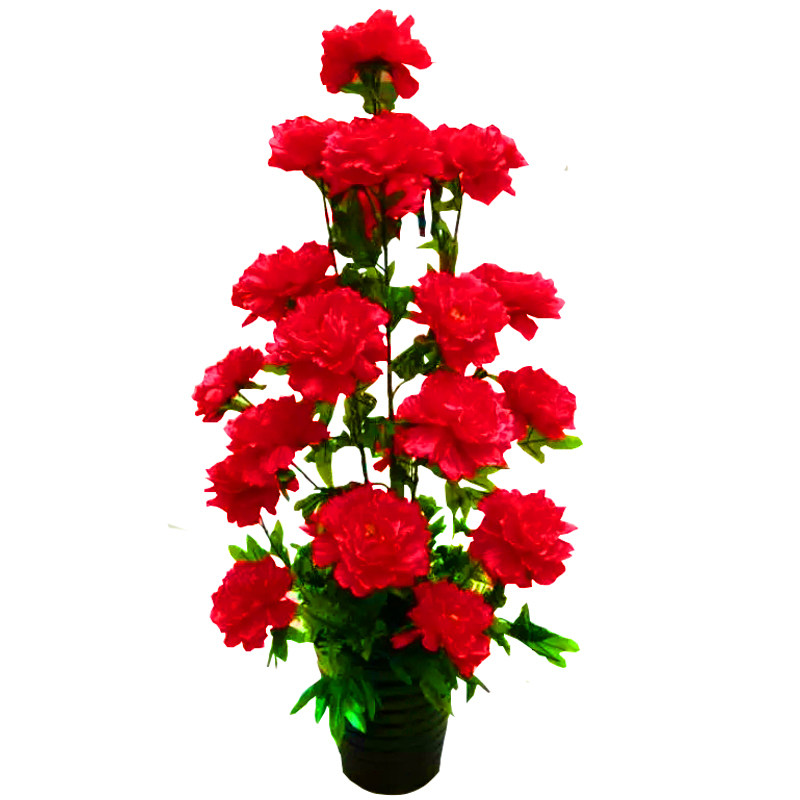 假花仿真花摆设牡丹花花盆轻奢