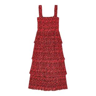 GANNI女装 碎花吊带蛋糕裙长裙连衣裙 F9448474