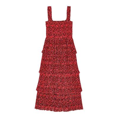 【甄选折扣】GANNI女装 碎花吊带蛋糕裙长裙连衣裙 F9448474