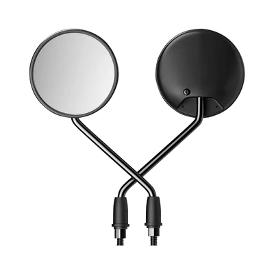 电动电瓶车后视镜自行车圆镜适用雅迪爱玛大视野倒车反光镜子通用