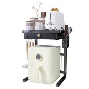 电饭煲置物架厨房放电器小家电多功能家用台面分层空气炸锅收纳架