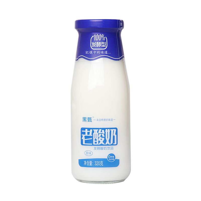 黑甄老酸奶0蔗糖100%发酵320g