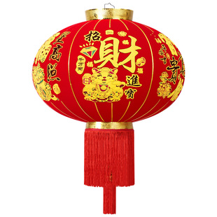 新款大红灯笼招财进宝福字新年春节喜庆装饰防水户外开业大吉挂饰