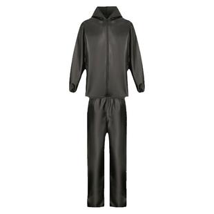 皮衣皮裤男工作服套装外卖摩托机车春秋防风防水防油防尘宽松外套