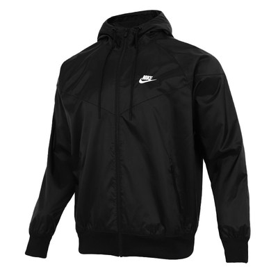 耐克男连帽透气速干拉链夹克