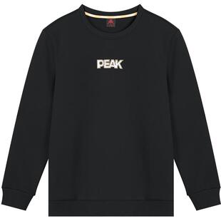 匹克圆领卫衣春运动上衣男士加绒新款长袖休闲女套头卫衣套头衫