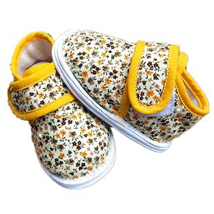 二棉粘带婴儿鞋软底男女宝宝手工布鞋学步鞋秋季加肥步前鞋小布鞋