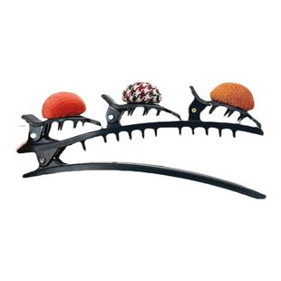 夹子头饰发夹侧边韩版边夹刘海夹编发神器造型双层编织发卡小香风