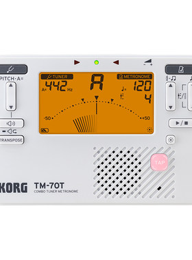 KORG科音tm70调音器节拍器长笛萨克斯小号提琴专用TM-1校音器通用