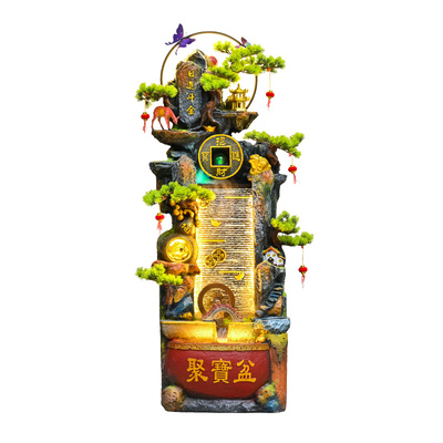 风车流水摆件循环水招财客厅