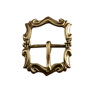 正品纯黄铜白铜日D字针扣2.5裤腰带扣头十字架高档男女实心配件