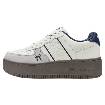 Kappa女鞋厚底板鞋白色运动鞋子