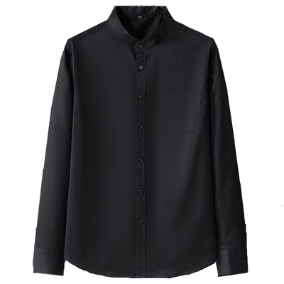 我叫得仔芳龄休闲纯色棉衬衣