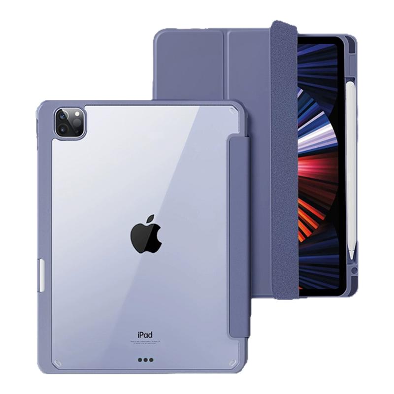 ipadpro保护套11寸透明磁吸拆分2024新款ipadair6保护壳ipad第10代带笔槽三折mini7适用苹果平板air5/4壳9/8