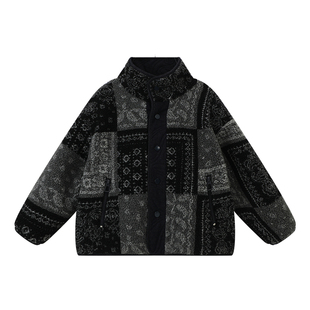 布丁哈鲁童装冬装男童上衣2025秋冬新款儿童保暖双面穿棉服外套