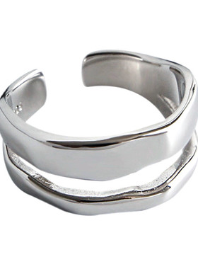 ins戒指随形夸张网红小众钛钢