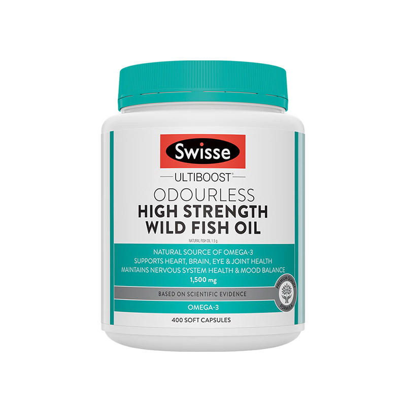 Swisse无腥味鱼油1500mg400粒