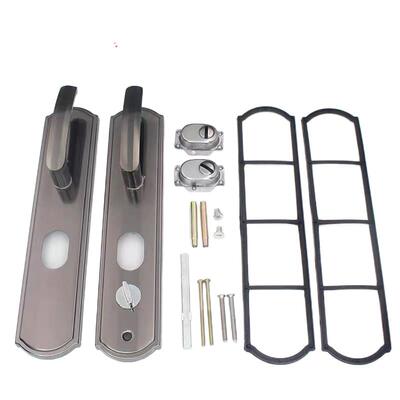 双开门对开门铝合金铁面板大门锁