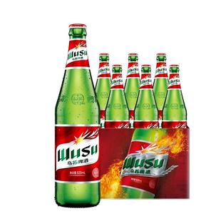 【乌苏啤酒官方】620ml*6瓶装大红乌苏啤酒烈性高度整箱非原箱