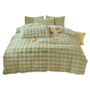 牛奶绒床上四件套秋冬加厚珊瑚绒床单被套法兰绒冬