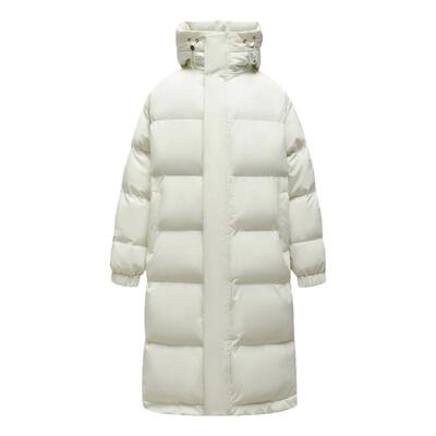 回力加棉加厚一件过冬中长款棉服