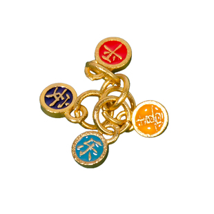 生肖马沙金隔珠手链配件 吊坠串珠手工编织手绳diy配件手串小饰品