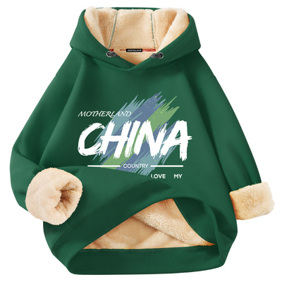 真维斯加绒卫衣男青少年秋冬款