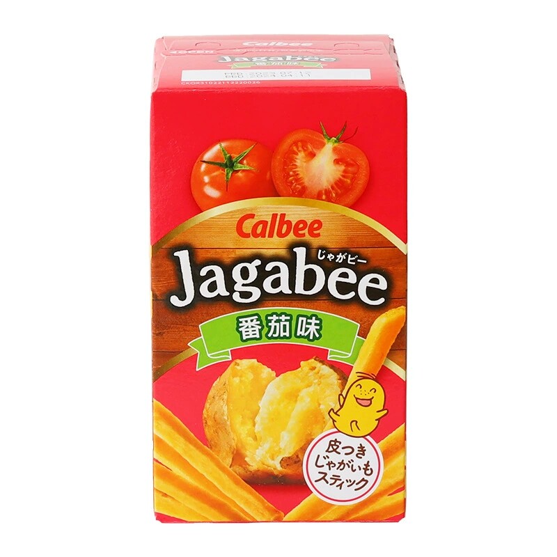 韩国进口Calbee卡乐比鲜虾海盐番茄味薯条薯片网红膨化休闲小零食