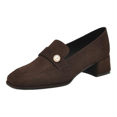 达芙妮爆款推荐女鞋磨砂绒面单鞋