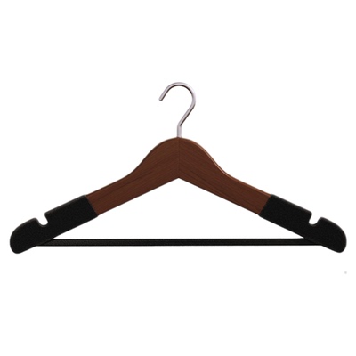 实木植绒衣架服装店专用衣撑