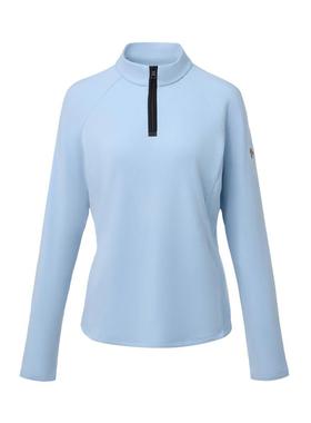 DESCENTE迪桑特WOMEN’S SKI STYLE士半拉链抓绒亲肤长袖针织衫