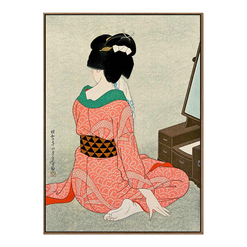 日本浮世绘仕女日式料理店人物