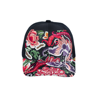 杨丽萍官方原创设计雀云裳民族风国风绣花刺绣精致女士鸭舌帽四季