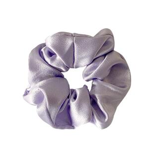 bm大肠发圈紫色 ins法式缎面布料发绳简约 brandy虞书欣同款纯色
