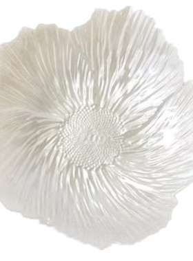 高颜值水晶玻璃花朵水果盘