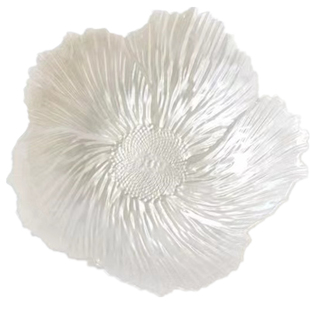 欧式花朵水晶玻璃水果盘大号家用精致茶盘零食前台客厅茶几摆放盘