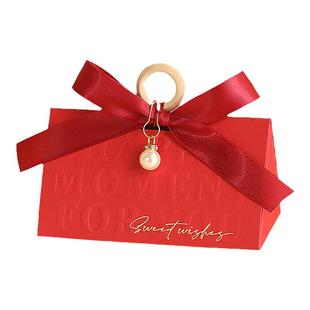 喜糖盒子高级感结婚礼糖果盒手提喜糖袋浮雕欧式空盒2026新款糖盒