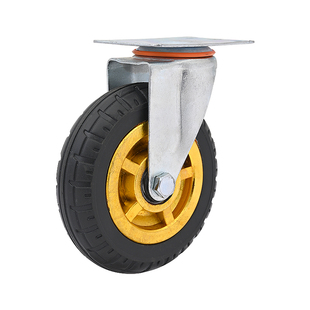 万向轮轮子大全3456寸重型橡胶静音轮定转向小推车轮子平板车脚轮