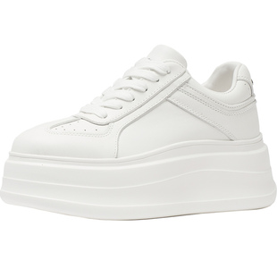 CDF女鞋2025秋季新款时尚运动风小白鞋厚底简约百搭板鞋休闲鞋女