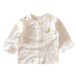 夏季哈咪奇新生儿薄款衣服宝宝竹纤维上衣婴儿镂空单衣男女童内衣