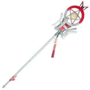 明日方舟cos道具 遥法杖 紫野遥 羽生萌萌香 游戏人物cosplay武器