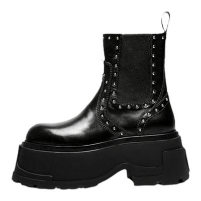 BLOCCO5英伦风厚底时尚切尔西靴