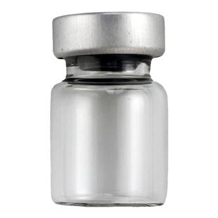 包邮中空铝盖橡胶塞西林瓶封口采集瓶细长化工玻璃瓶透明橡皮盖瓶