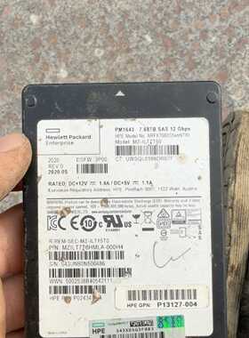 咨询后拍HPE 7.68T SAS PM1643 MZ-1LT7T6